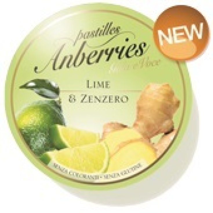 Anberries Pastilles Citron Vert & Gingembre 55g