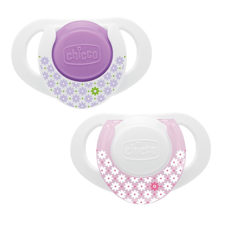 Chicco Physio Sucettes Compactes Fille 6-12 Mois 2 Pièces