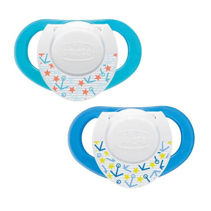 Chicco Physio Sucette Bébé Compacte En Silicone 6-12M 2 Pièces