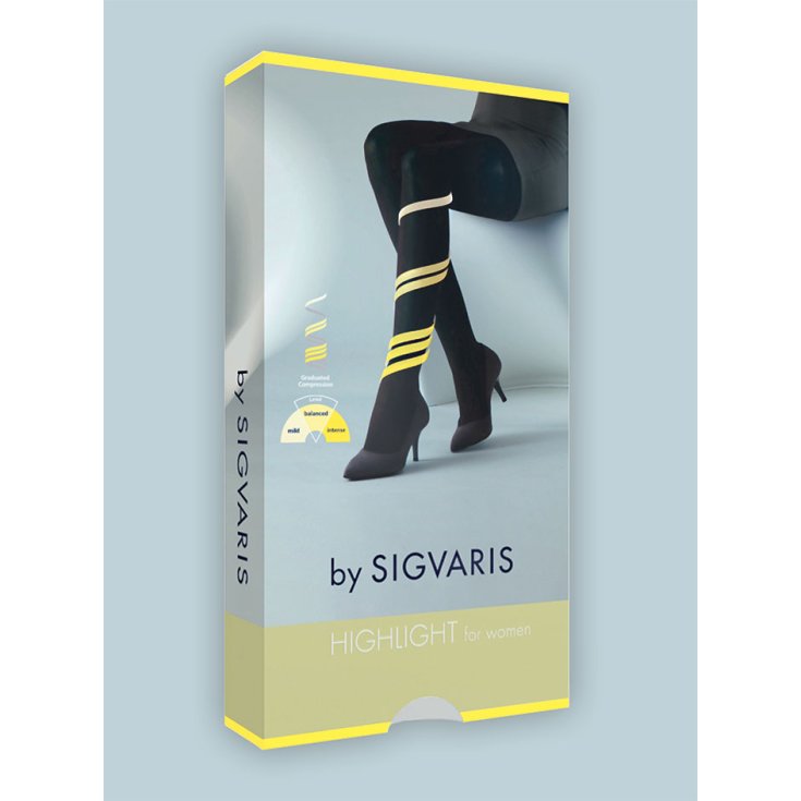 Sigvaris Highlight For Women Closed Toe Hold-Ups Couleur Peau Taille Ln 1 Paire