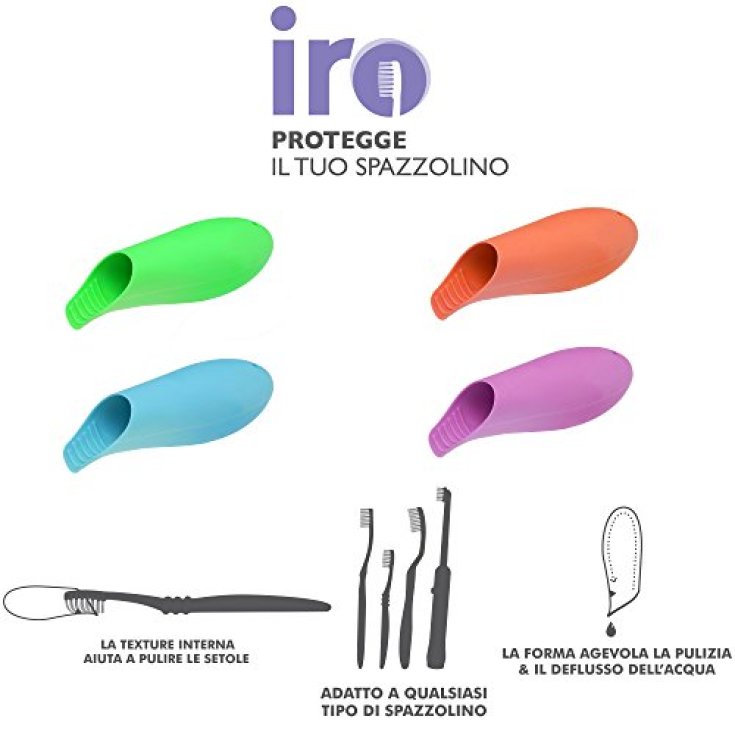 Iro protège votre brosse à dents de couleur bleue