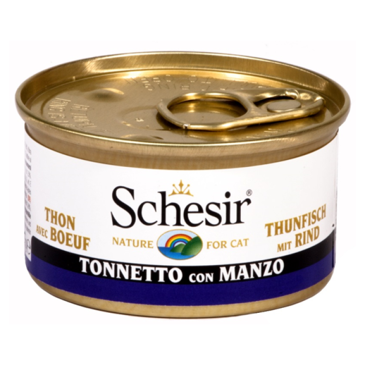 Schesir Tonnetto Filet De Bœuf Nourriture Pour Animaux 85g