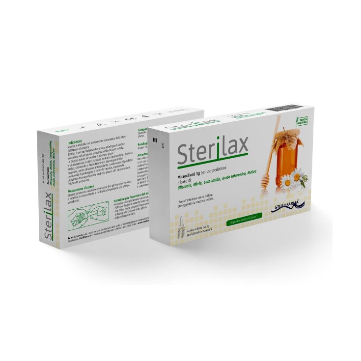 Sterilfarma® Sterilax Micro-lavements À Usage Pédiatrique 6 Micro-lavements Jetables De 3g
