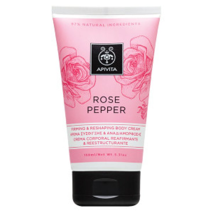 Apivita Rose Pepper Crème Corps Raffermissante et Remodelante 150 ml