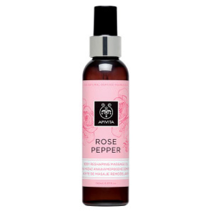 Apivita Huile de Massage Remodelante Poivre de Rose 150 ml