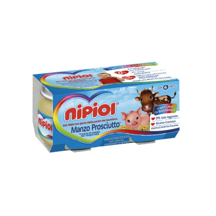 Nipiol Jambon De Bœuf Homogénéisé Pour Enfants 4x80g