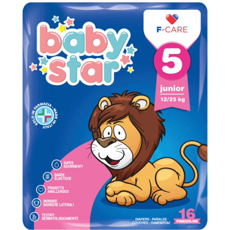 Baby Star Couches 5 Junior 12-25kg 16 Pièces