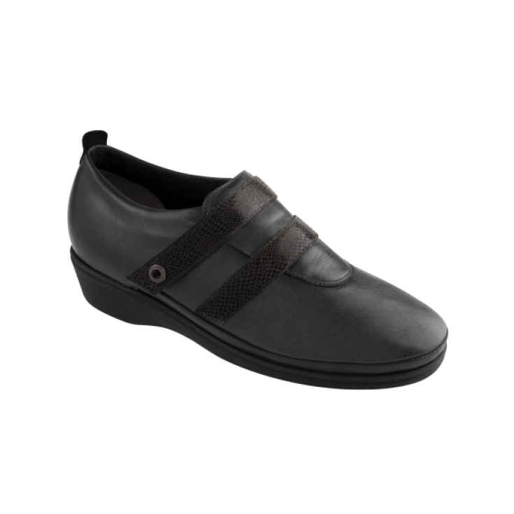 Dr. Scholl Albac Chaussure En Cuir Et Tissu Stretch Couleur Noir N ° 39