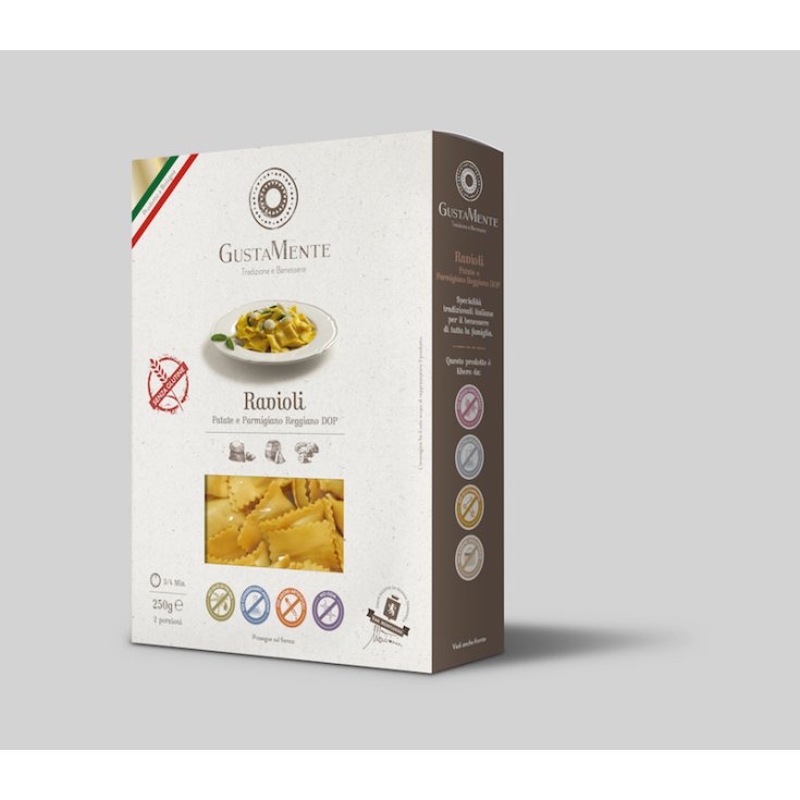 GustaMente Ravioli Pommes de Terre Parmigiano Reggiano Sans Gluten 250g