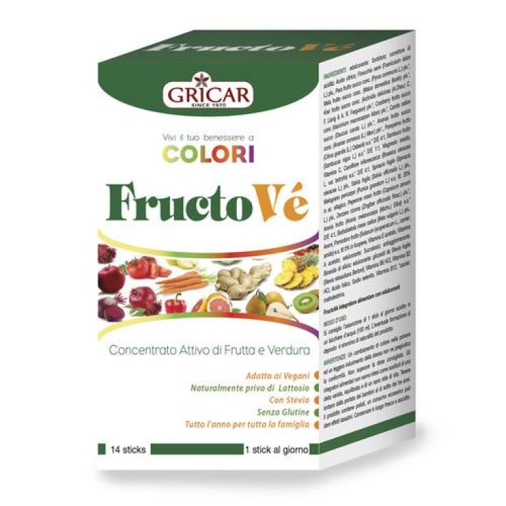 Gricar Chemical Fructove' Complément Alimentaire 14 Stick