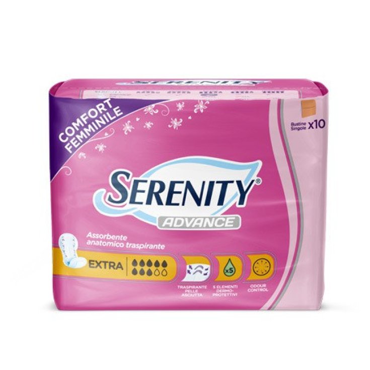 Serenity Advance Anatomical Breathable Absorbant Extra 10 absorbants