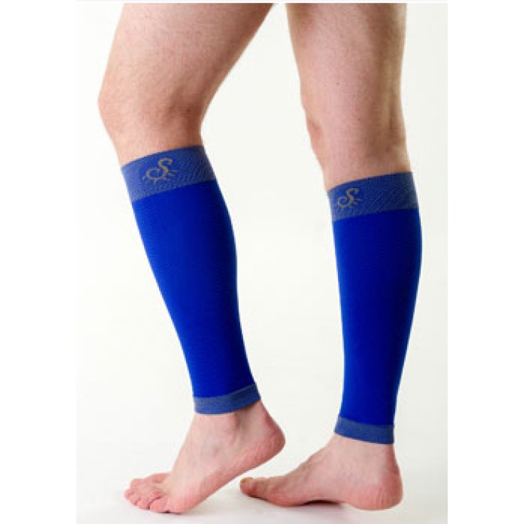 Solidea Active Calf Support Jambe Taille M Couleur Sm26 Blue Tonic 1 Pièce