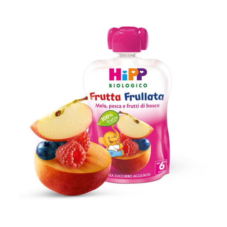 Hipp Fruit Smoothie Pomme Pêche Et Baies Bio 90g