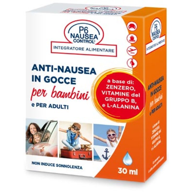 P6 Nausea Control Sea Band Gouttes Anti-Nausées pour Enfants Complément Alimentaire 30 ml