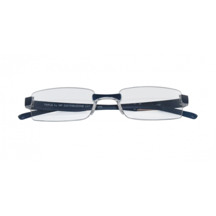 Twins Argent Triple Lunettes Dioptrie +2.50