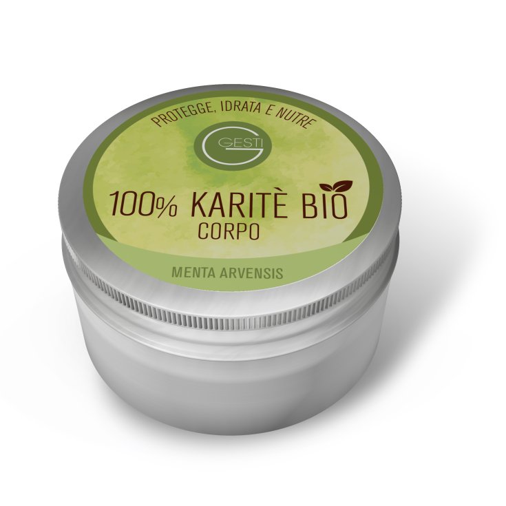 Gesti Crème Corporelle Karité 100% Bio à la Menthe 200 ml