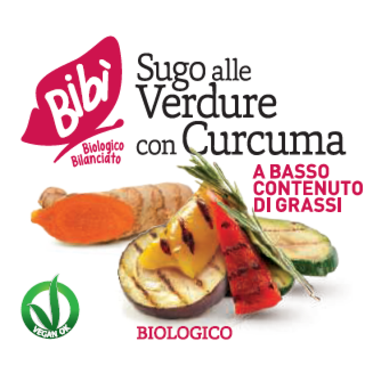 VeganOk Bibi' Sauce Légumes & Curcuma Bio 190g