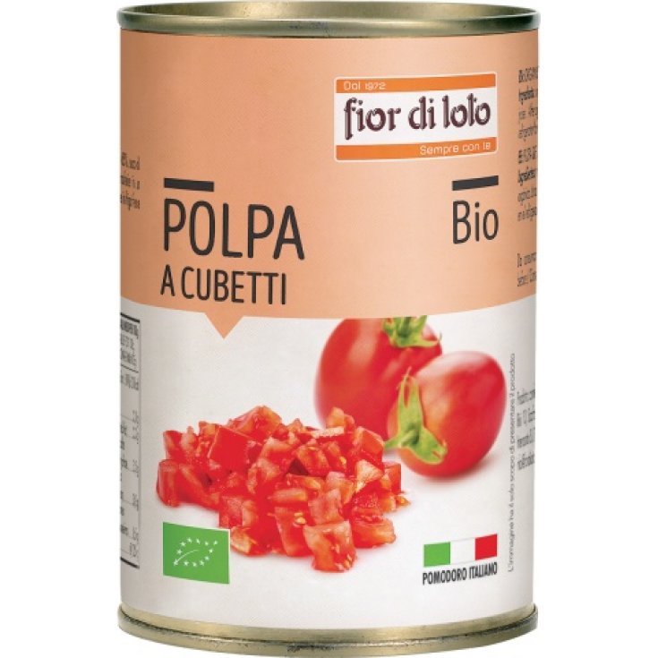 Fior Di Loto Pulpe de tomates en dés bio 400g