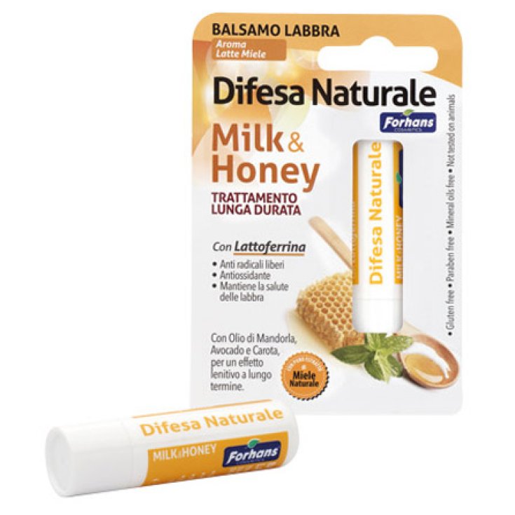 Forhans Milk & Honey Baume à Lèvres Natural Defense 1 Pièce