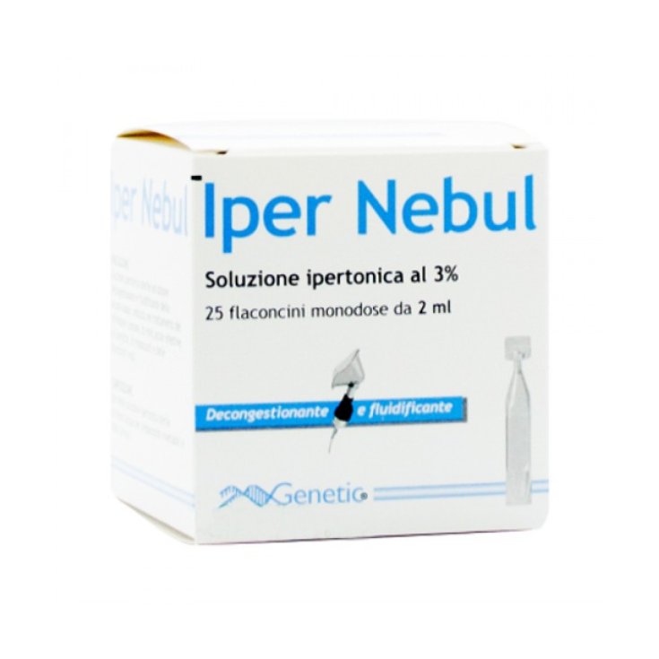 Genetic Pharma Iper Nebul Solution Hypertonique 3% 25 Flacons