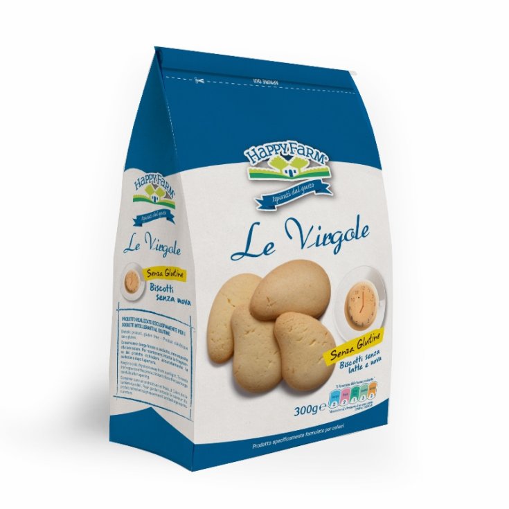 Happy Farm Le Virgole Classiche Biscuits Sans Gluten 60g