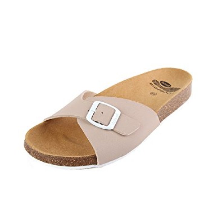 Scholl Spikey SS 4 Chausson Femme Bioprint Semelle Beige / Blanc Taille 35