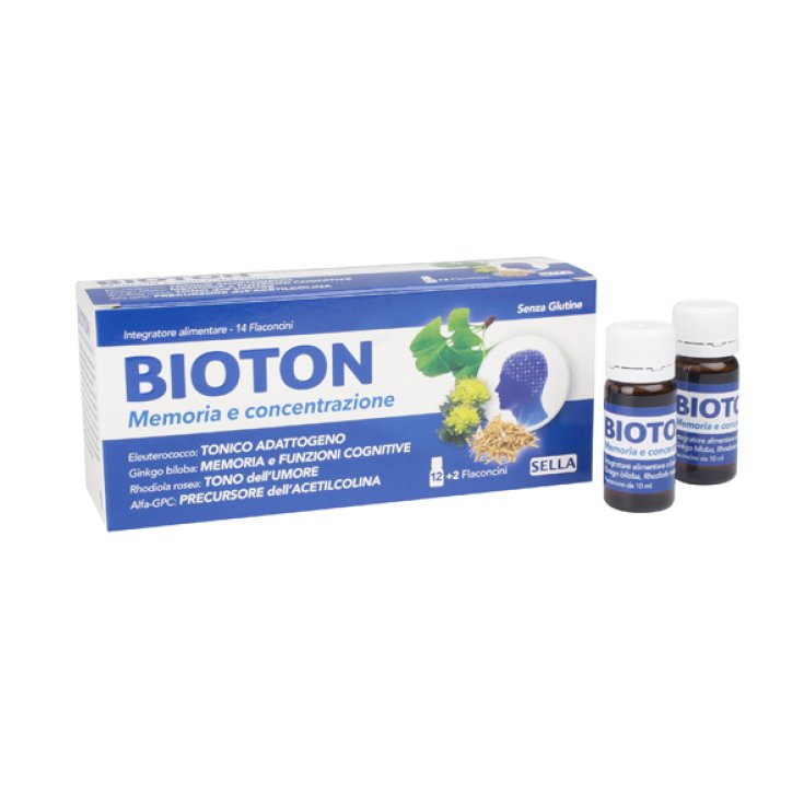 Sella Bioton Mémoire Et Concentration Complément Alimentaire 14 Ampoules