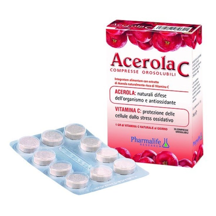 Pharmalife Research Acérola C Complément Alimentaire 30 Comprimés Orosolubles