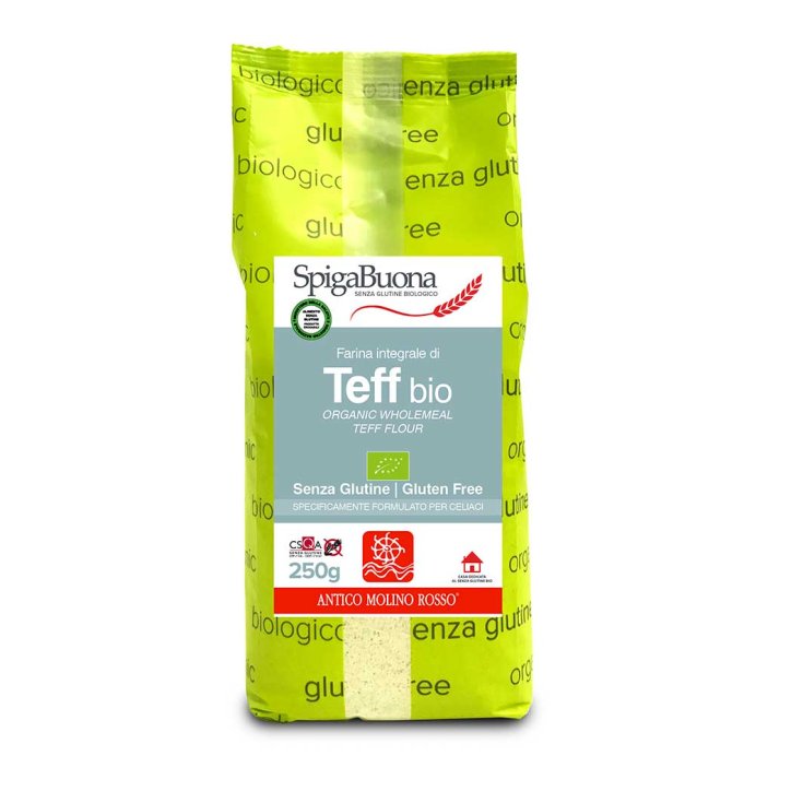 SpigaBuona Farine Complète de Teff Bio Sans Gluten 250g