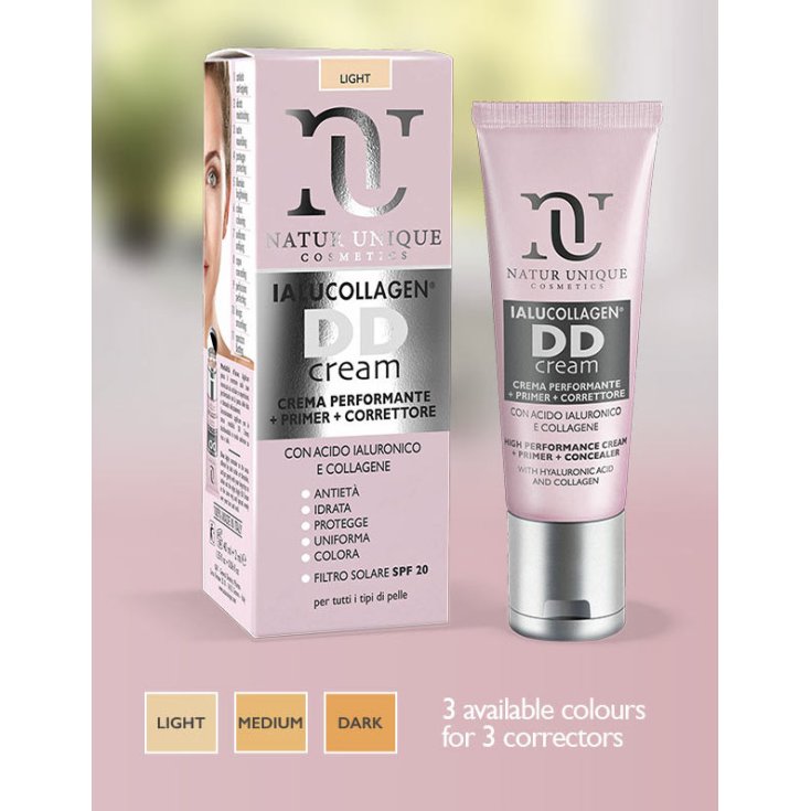 Natur Unique Cosmetics Dd Cream Light Color 40 ml + Correcteur 2 ml