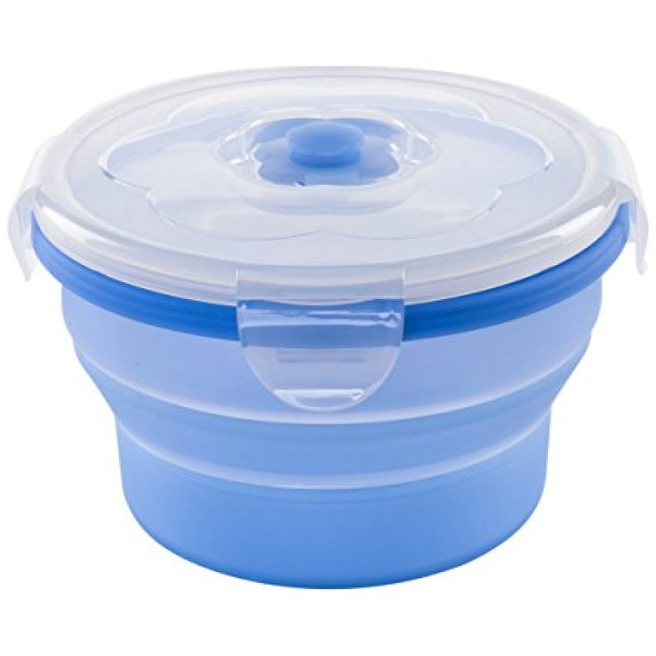 Nuvita Containers Silicone Fermeture Hermétique 230ml Couleur Bleu