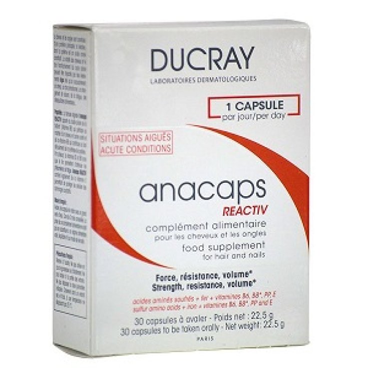 Ducray Anacaps Reactiv Complément Alimentaire 30 Comprimés