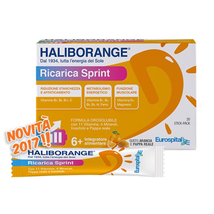 Eurospital Haliborange Recharge Complément Alimentaire Sprint 20 Sticks