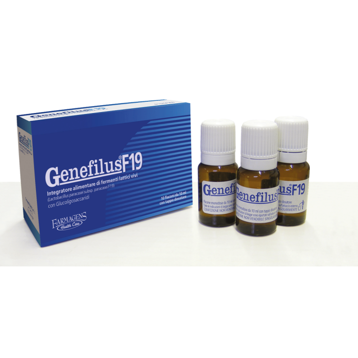 Farmagens Health Care Genefilus F19 Complément Alimentaire 10 Ampoules x 10 ml