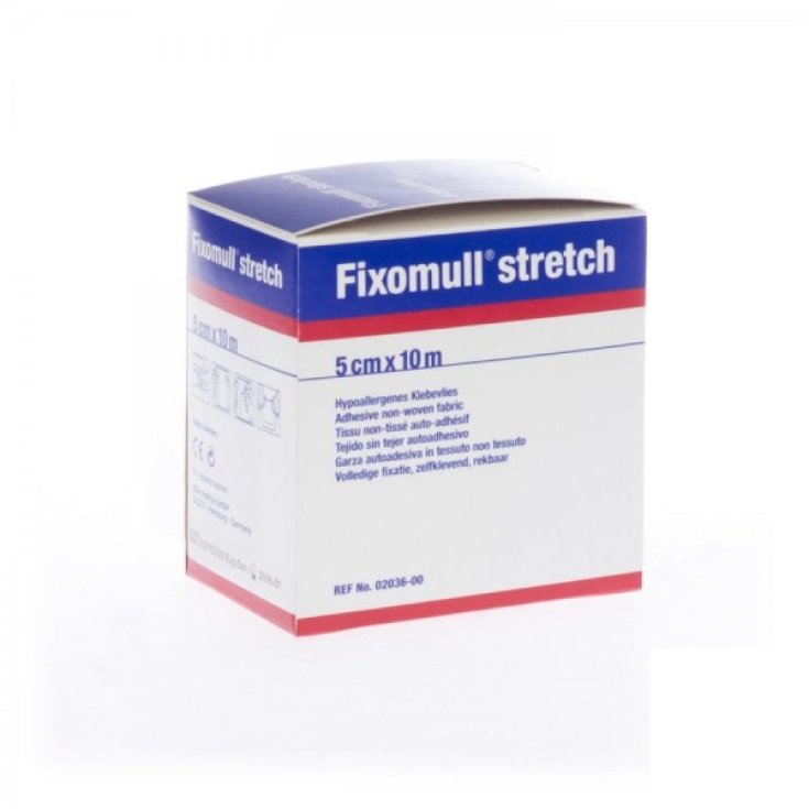 BSN Fixomull Stretch Gaze Auto-Adhésive en Non-tissé Stretch 10m x 5cm