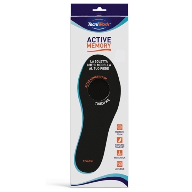 Semelle intérieure en mousse à mémoire de forme Tecniwork Active Memory Taille 39 1 paire