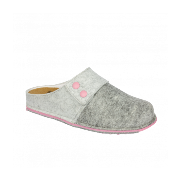 Scholl Spikey6 Felt Shoe Gris Et Rose Couleur Numéro 35