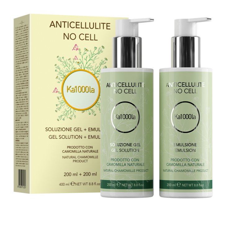 Ka1000la Solution Gel Anticellulite No Cell 200 ml + Émulsion 200 ml