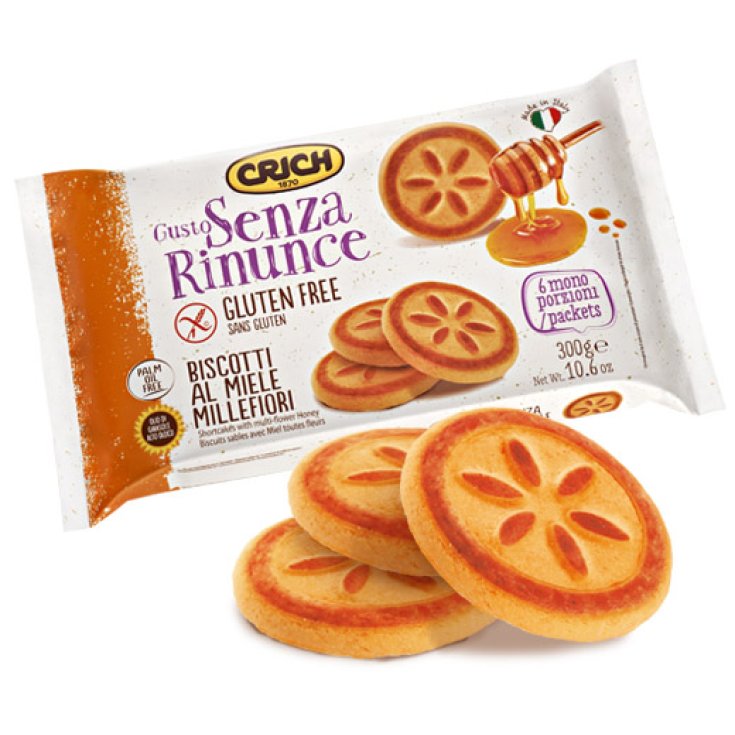 Crich Gusto Sans Renonciation Mille Fiori Biscuits au Miel Sans Gluten 300g