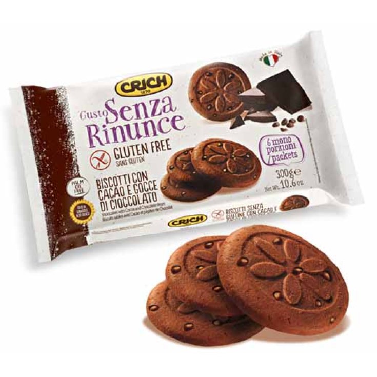 Crich Gusto Sans Renoncer Biscuits Au Cacao Et Aux Pépites De Chocolat Sans Gluten 300g