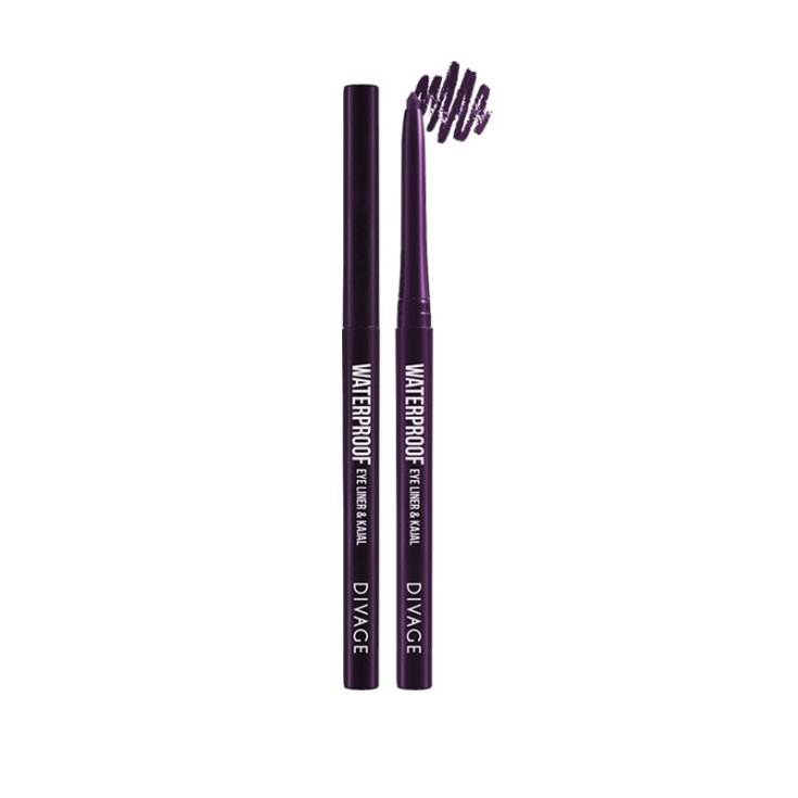 Divage Eyeliner Waterproof & Kajal 05 Violet