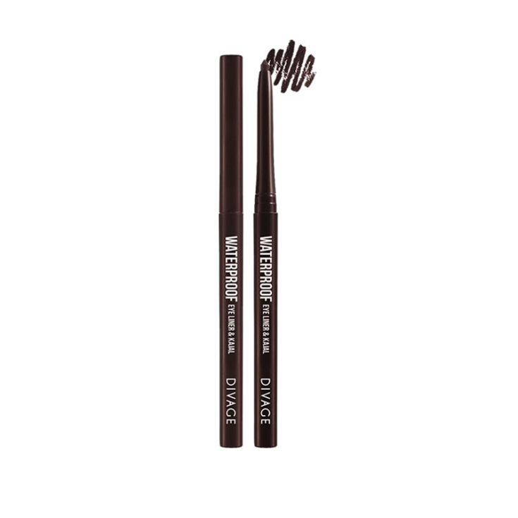 Divage Eyeliner Waterproof & Kajal 06 Marron