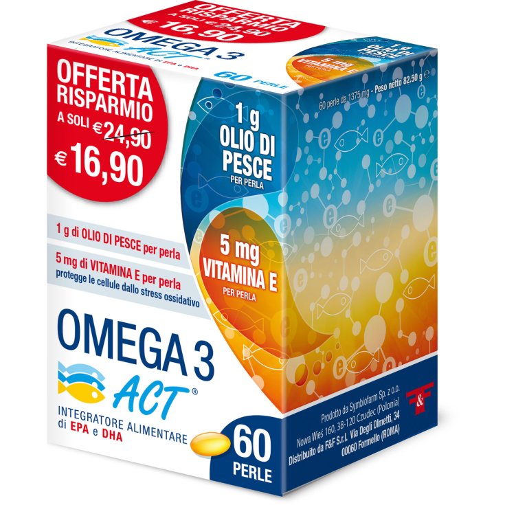 Oméga 3 Acte 1g Complément Alimentaire 60 Perles