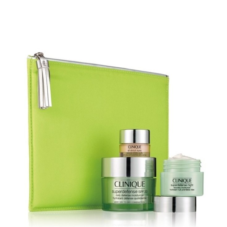 Clinique Superdefense Spf20 Combinaison Grasse À Grasse 50 ml Coffret 4 Pièces 2017