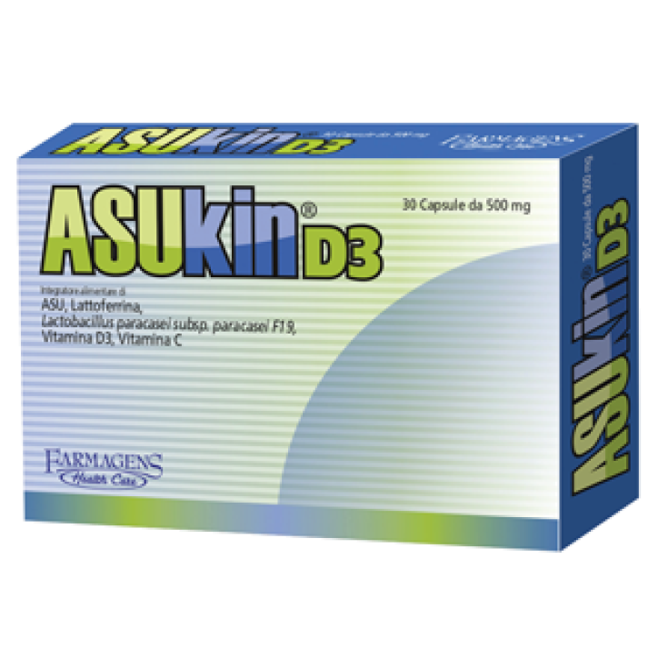 Farmagens Asukin D3 Complément Alimentaire 30 Gélules 450mg