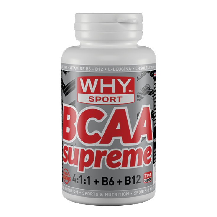 Why Sport Bcaa Supreme 4 : 1 : 1 + B6 + B12 Complément Alimentaire 200 Comprimés