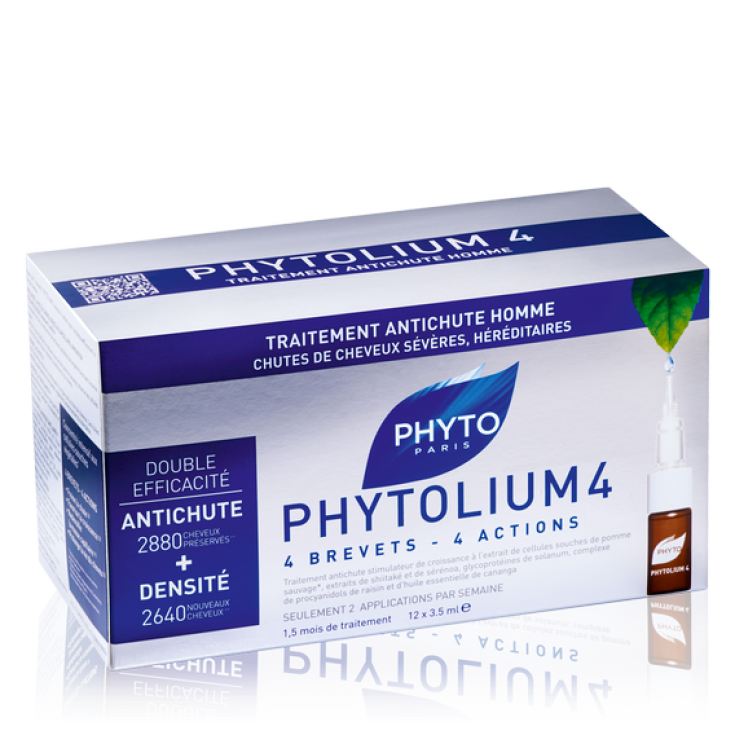 Phytolium 4 Ampoules Traitement Anti-Chute Homme 12x3,5 ml