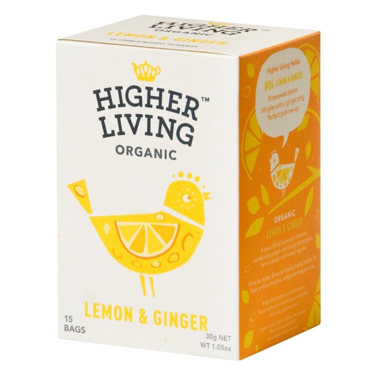 Higher Living Infusion Citron / Gingembre Bio 15 Filtres
