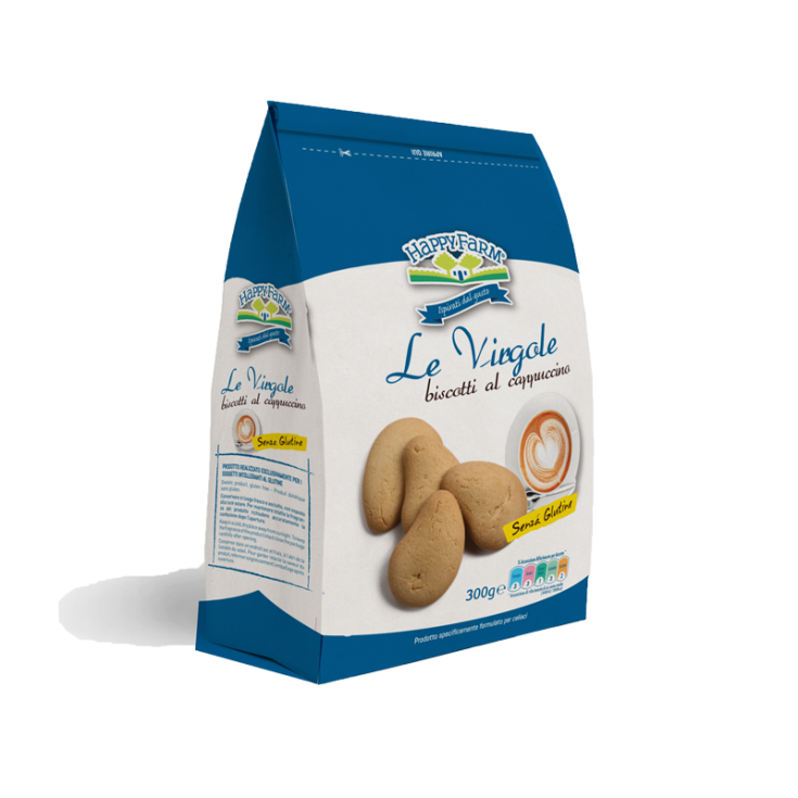 Happy Farm Virgole Cappuccino Biscuits Sans Gluten 300g