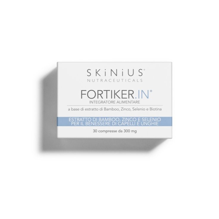 Skinius Fortiker Complément Alimentaire Pour Cheveux Et Ongles 30 Comprimés De 300 mg